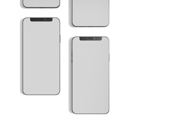 Mobile phone screen mockup 