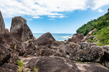 Aventureiro beach on Ilha Grande at Angra dos Reis, Rio de Janeiro, Brazil