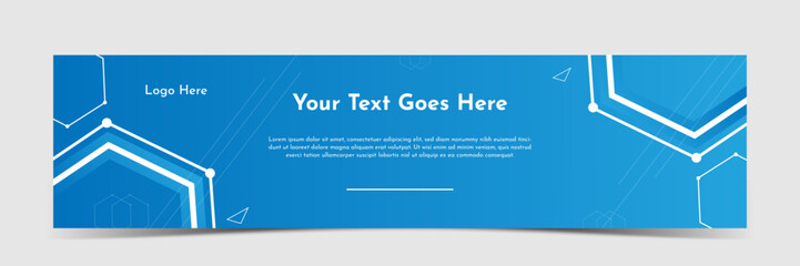 Obraz premium Linkedin cover banner template, web banner, social media cover banner design 