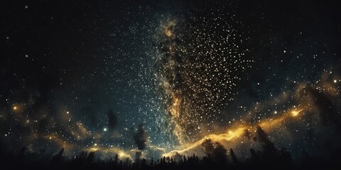 Universe, galaxy, space background. Nebula, planets, starts, suns, and planets colorful wallpaper. Science, astronomy telescope view.