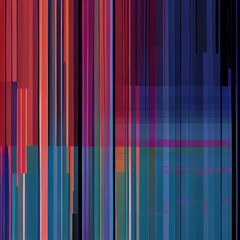 Colorful horizontal and vertical lines pixel glitch pattern texture. Ai generative Art.