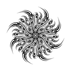 Fototapeta premium Mandala tribal sun vector