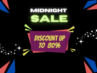 midnight sale banner