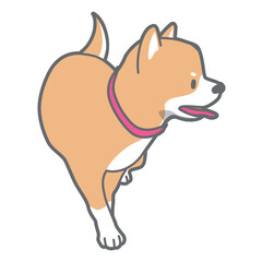 柴犬のベクターイラスト