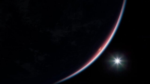 Earth at night with city lights. Elements of this image furnished by NASA