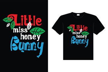 Easter day typography egg lettering t-shirt design holiday greeting cute bunny vector art