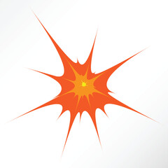 Minimalist vector of a blast.