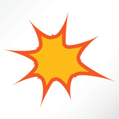 Minimalist vector of a blast.