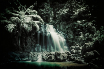 waterfall made by generative ai