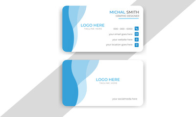 Modern stylish  business card vector design, Professional Business card design,  modern visiting card
