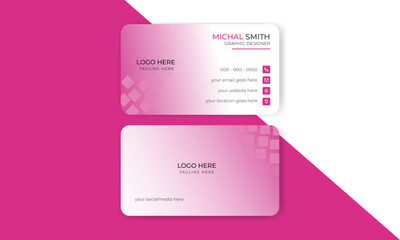 Business card design template, Visiting card, Professional Business card design