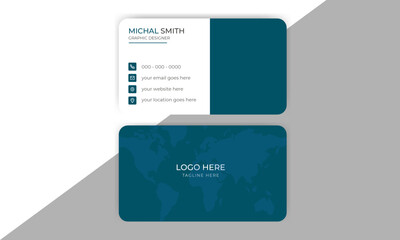 Creative design, Corporate business card template, Modern business card design