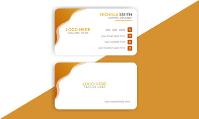 Business Card Template,  Creative design card, business card design Creative and Clean 