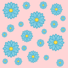 pink pattern with flowers