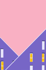 minimalist abstract architecture vector graphic 