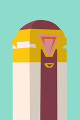 minimalist abstract architecture vector graphic 