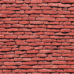 Fototapeta premium AI generated red brick wall