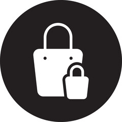 shopping bag glyph icon