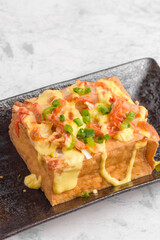 チーズとキムチの厚揚げ焼き