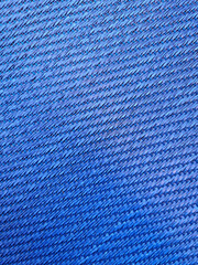 Blue fabric texture close up.