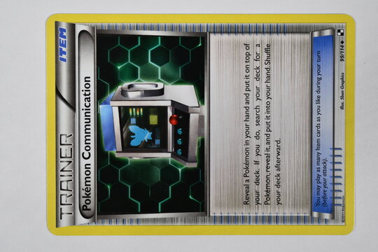 Pokemon trading card, Pokemon Communication.