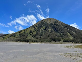 landscape with lake and mountains