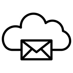 email cloud computing icon