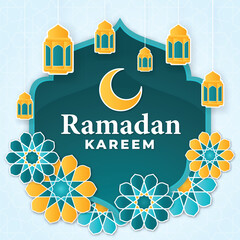 ramadan kareem islamic background design with arabic style and arabian pattern, eid mubarak, hari raya, eid fitr, eid adha, hajj, umrah - obrazy, fototapety, plakaty