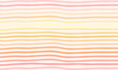 Kolorowe tło w paski w kolorach: żółtym, pomarańczowym i bladym czerwonym. Letni, wakacyjny design. Abstrakcyjne tło w kolorowe geometryczne linie.