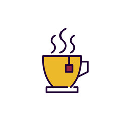 Cup of hot tea. Cold weather drink