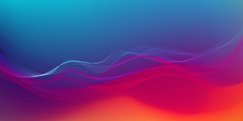 Abstract Gradient colors blend wave vector art design background	