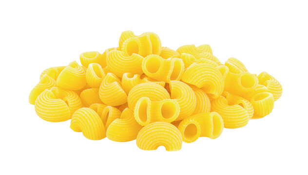 macaroni pasta isolated on transparent png