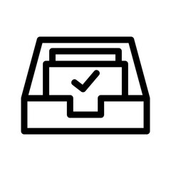 Fototapeta premium accept icon or logo isolated sign symbol vector illustration - high-quality black style vector icons 