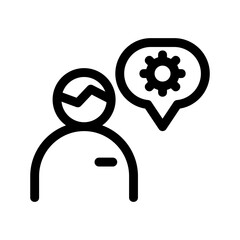 brainstorm icon or logo isolated sign symbol vector illustration - high-quality black style vector icons
