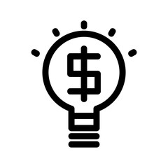 business ideas icon or logo isolated sign symbol vector illustration - high-quality black style vector icons
