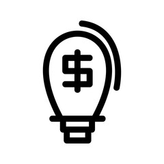 business ideas icon or logo isolated sign symbol vector illustration - high-quality black style vector icons
