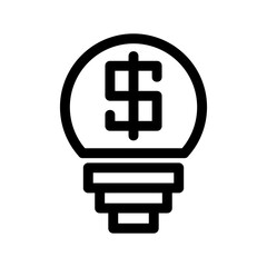 business ideas icon or logo isolated sign symbol vector illustration - high-quality black style vector icons
