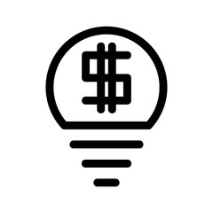 Fototapeta premium business ideas icon or logo isolated sign symbol vector illustration - high-quality black style vector icons 