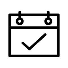 calendar icon or logo isolated sign symbol vector illustration - high-quality black style vector icons
