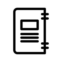 closed book icon or logo isolated sign symbol vector illustration - high-quality black style vector icons
