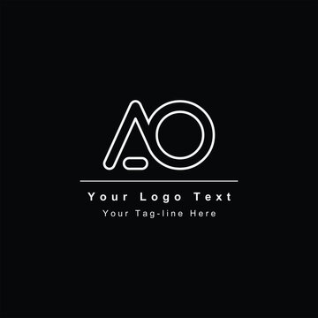 AO or OA letter logo. Unique attractive creative modern initial AO OA A O initial based letter icon logo