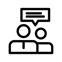 conversation icon or logo isolated sign symbol vector illustration - high-quality black style vector icons
