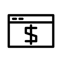 Obraz premium dollar icon or logo isolated sign symbol vector illustration - high quality black style vector icons 