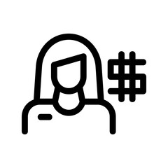 financial advisor icon or logo isolated sign symbol vector illustration - high-quality black style vector icons
