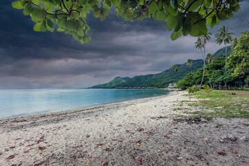 Plage publique de Temae à Mo'orea