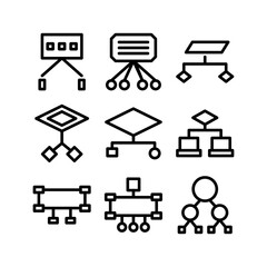 hierarchy icon or logo isolated sign symbol vector illustration - high-quality black style vector icons
