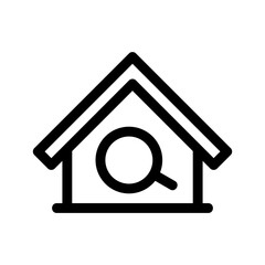 home search icon or logo isolated sign symbol vector illustration - high-quality black style vector icons
