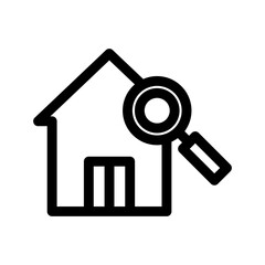 home search icon or logo isolated sign symbol vector illustration - high-quality black style vector icons
