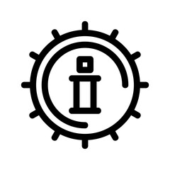 Info icon or logo isolated sign symbol vector illustration - high-quality black style vector icons
