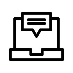 message icon or logo isolated sign symbol vector illustration - high quality black style vector icons
